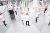 Es Devlin, Mirror Maze, 2016. Installation view, Copeland Park, London, UK.
