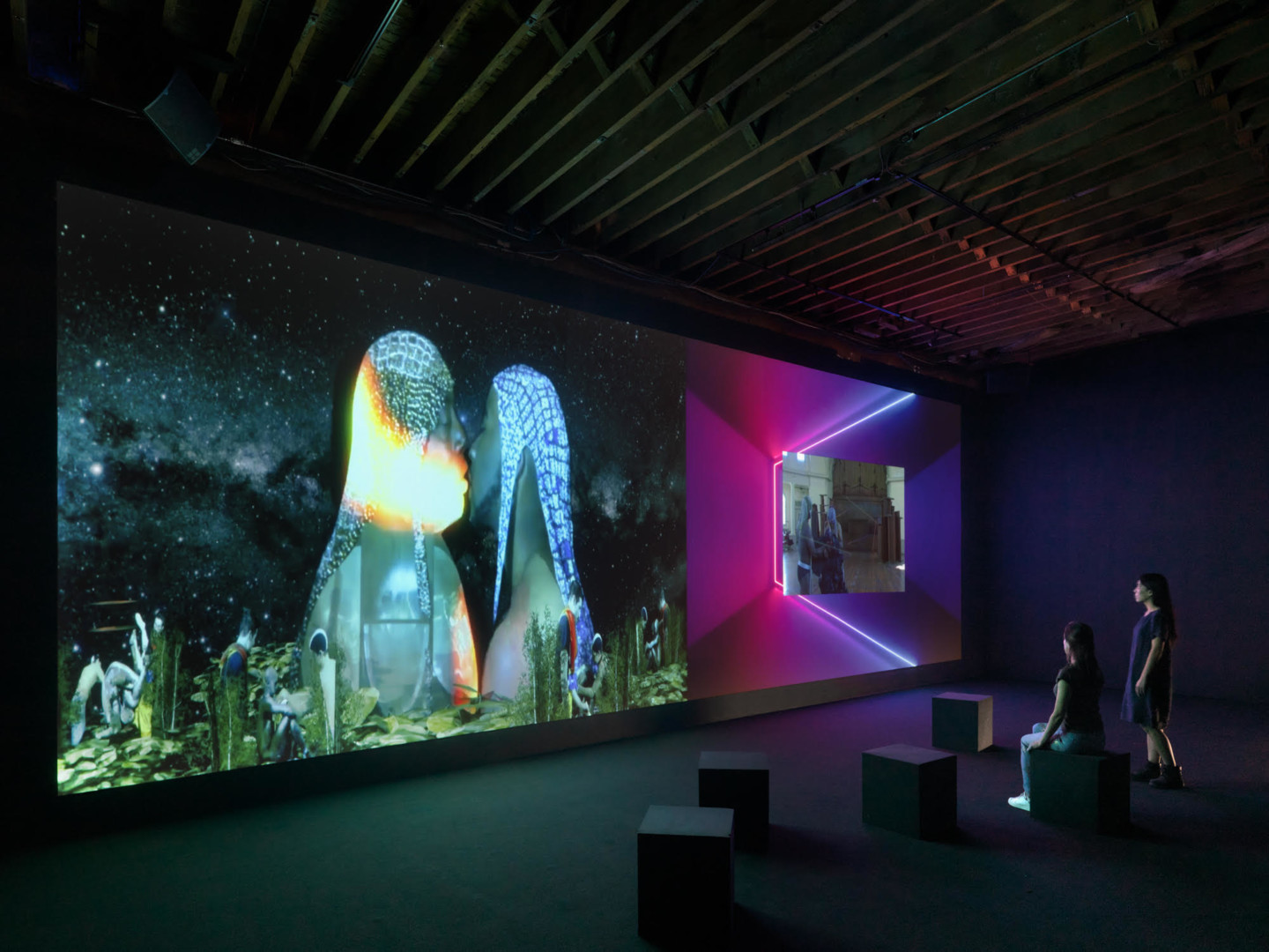 Jacolby Satterwhite Installation view of You’re at home at Pioneer Works, Brooklyn, 2019
