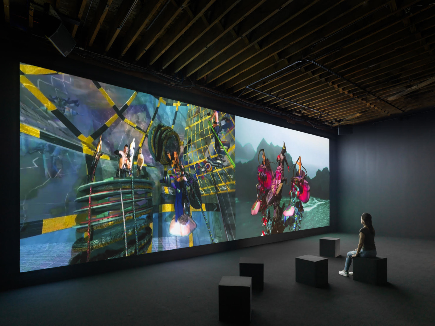 Jacolby Satterwhite Installation view of You’re at home at Pioneer Works, Brooklyn, 2019