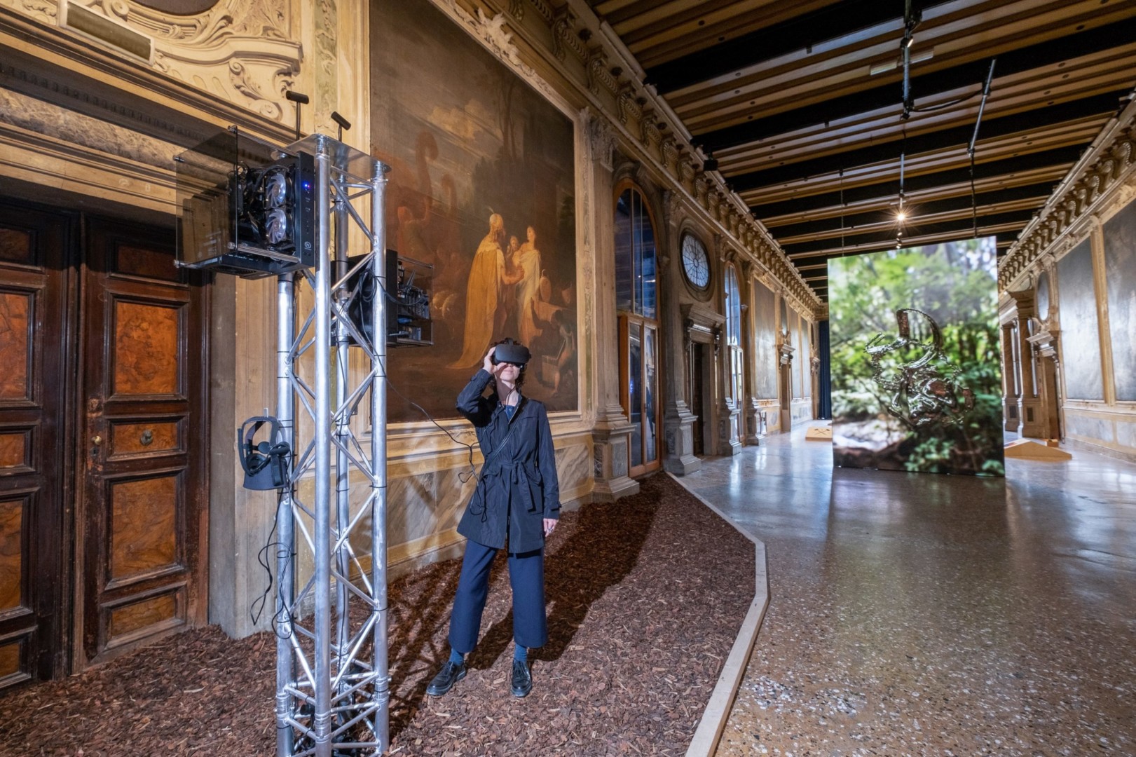 Jakob Kudsk Steensen, RE-ANIMATED, 2019. Installation view, Venice Biennale, 2019.
