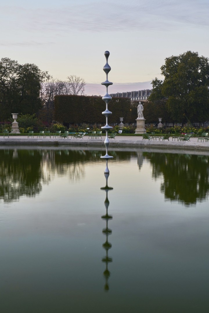 Kohei Nawa, Ether#34 and Ether#35, 2018. Installation view, FIAC Hors les Murs, Jardin des Tuileries, Paris, France.