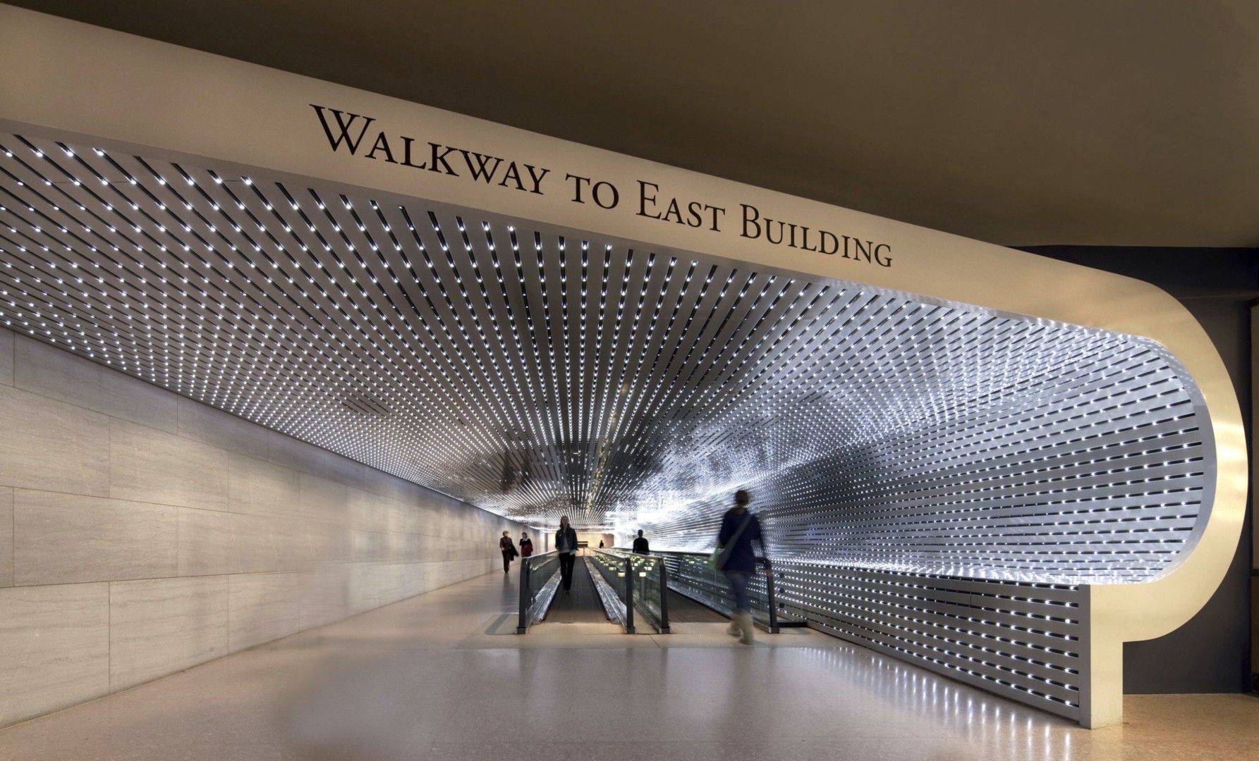 Leo Villareal, Multiverse, 2008. Site-specific installation at the National Gallery of Art, Washington, DC.