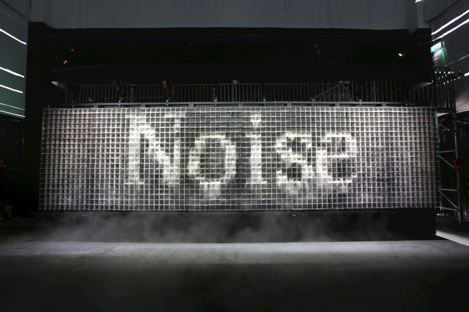 Rafael Lozano-Hemmer, “Cloud Display”, 2019. Rafael Lozano-Hemmer: Atmospheric Memory, Manchester International Festival, Manchester, United Kingdom, 2019.