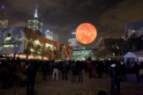 Rafael Lozano-Hemmer, Solar Equation, Relational Architecture 16, 2010. Federation Square, The Light in Winter Festival, Melbourne, Australia.