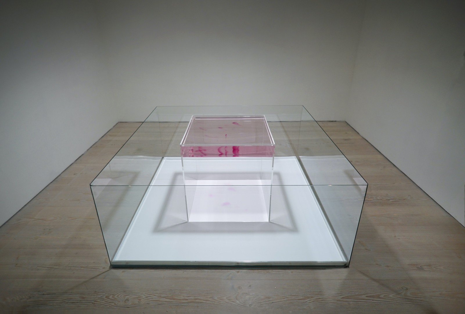 Simon Heijdens, Waterdrawing, 2019. DRAW, Saatchi Gallery, London, May 2019