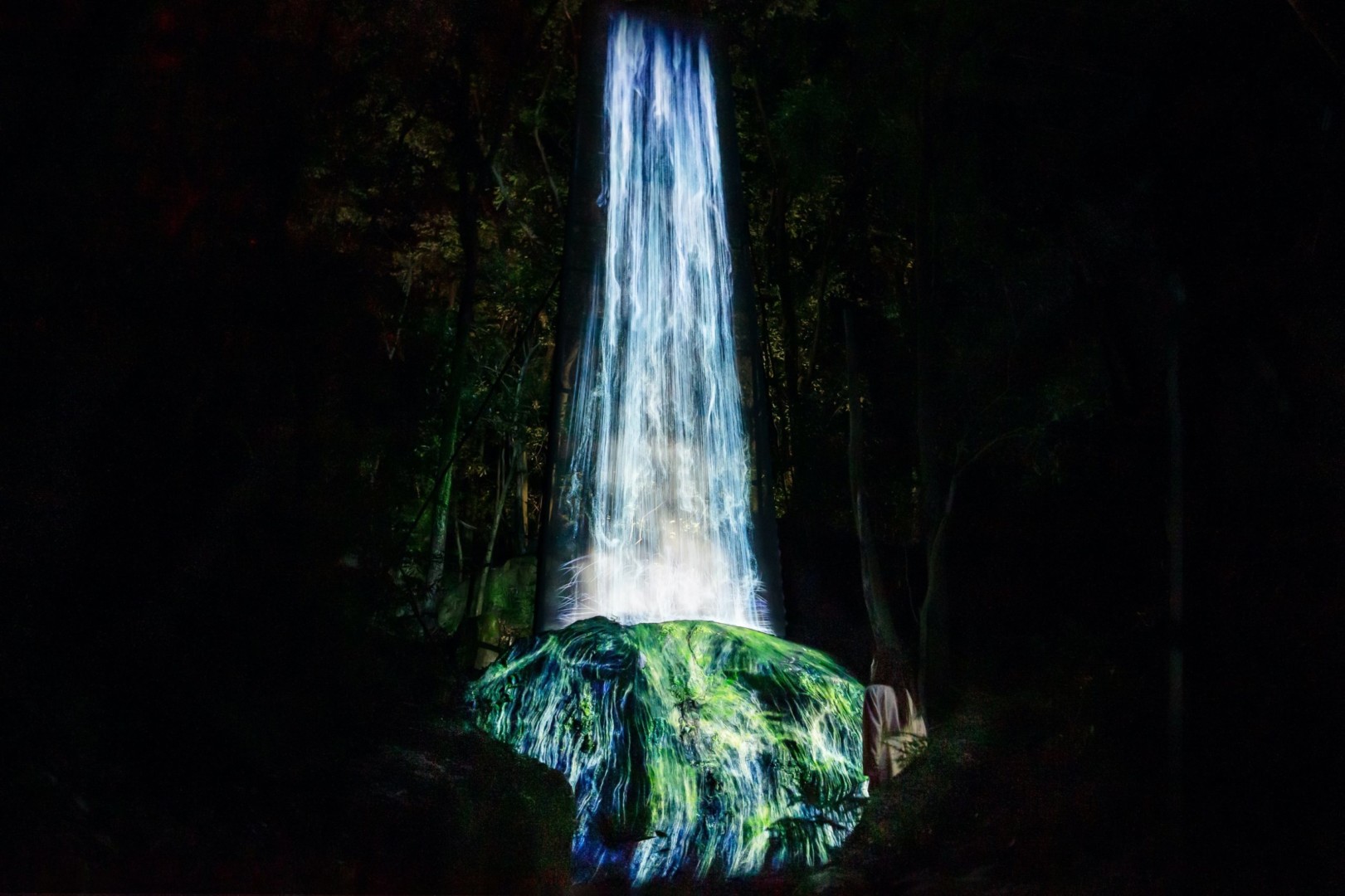 teamLab, Universe of Water Particles on a Sacred Rock, 2017. Digitized Nature.